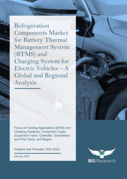 Refrigeration Component Market for Battery Thermal Management System (BTMS) and Charging System for Electric Vehicles – A Global and Regional Analysis: Focus on Applications (Battery Thermal Management System and Charging System), Component Types (Expansion Valve, Controller, Compressor, Filter Drier, Evaporator, Condenser, and Others), Propulsion Type (BEVs, HEVs, and PHEVs), and Region - Analysis and Forecast, 2020-2025
