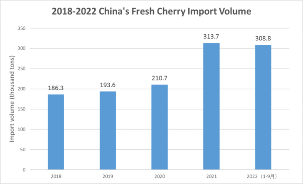fresh cherry import