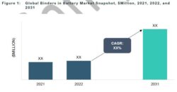 Global Binders in Battery Market Snapshot, $Million, 2021, 2022, and 2031